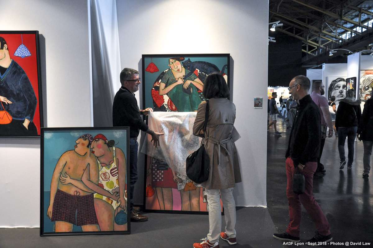 巴黎當代藝術博覽會，art3f，藝術展會現(xiàn)場