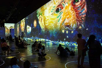 創(chuàng)意展廳，梵高畫展，梵高展臺